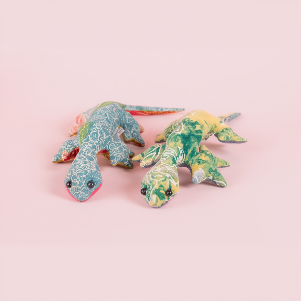 The Lucky Batik Gecko (Tokek) - Handcrafted Soft Toy