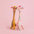 Tall Batik Giraffe - Earth & Blush Series