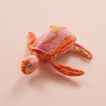 The Sunset Batik Sea Turtle - Handcrafted Warm Tone Soft Toy