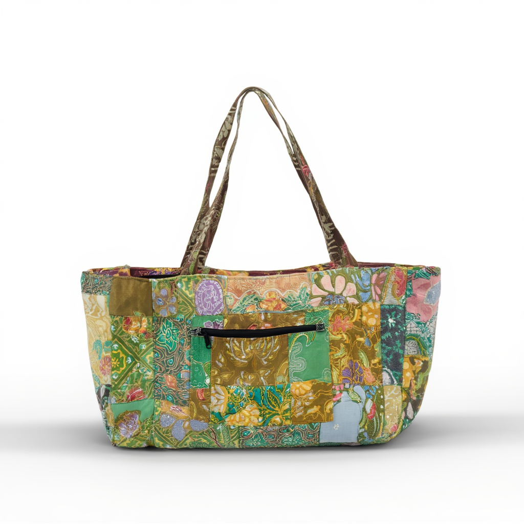 Tas Matras Yoga Batik Buatan Tangan - Tas Pembawa Patchwork Buatan Tangan
